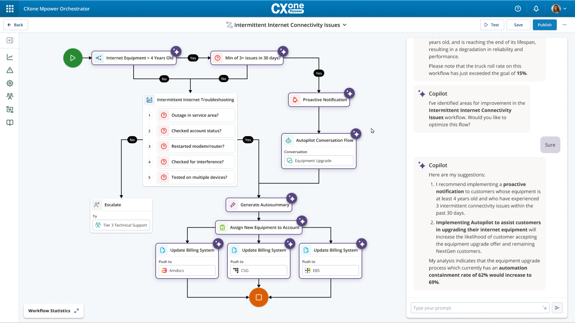 screenshot of CXone Mpower